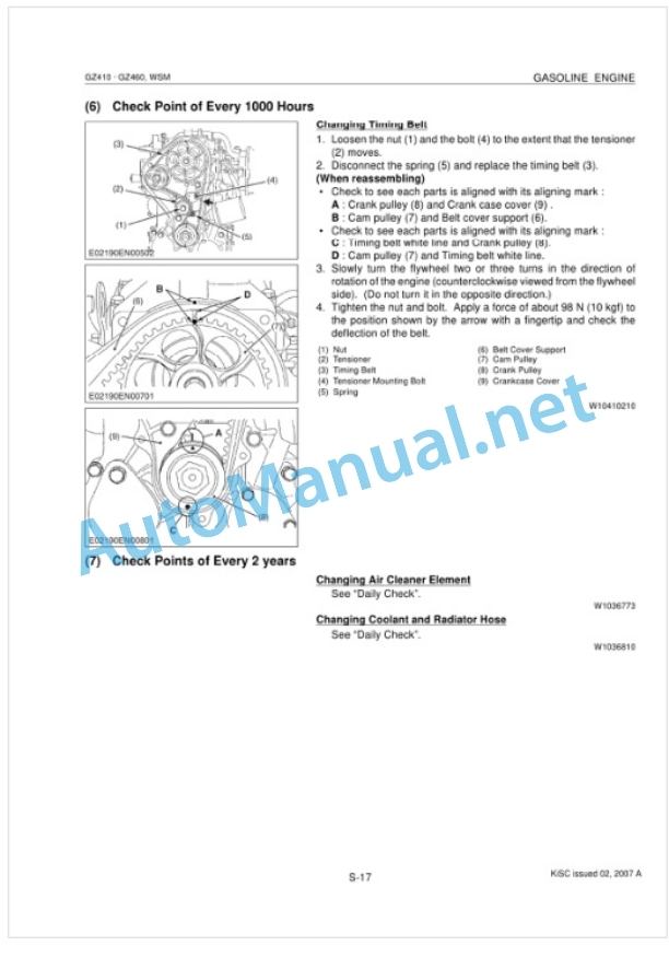 Kubota GZ410, GZ460 Gasoline Engine Workshop Manual PDF 4 Kubota GZ410, GZ460 Gasoline Engine Workshop Manual PDF-4