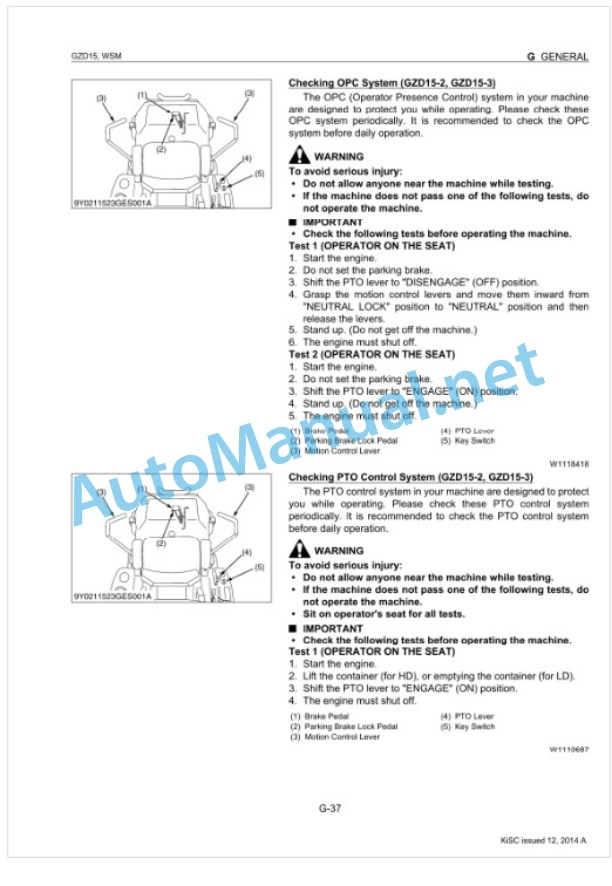 Kubota GZD15 Workshop Manual PDF 2 Kubota GZD15 Workshop Manual PDF-2