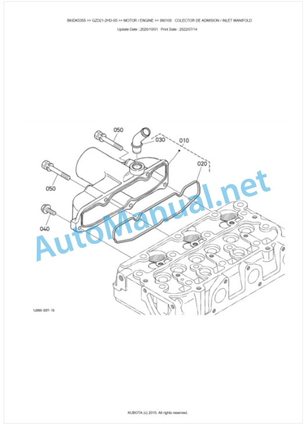 Kubota GZD21-2HD-S5 Parts Manual PDF BKIDK5355 2 Kubota GZD21-2HD-S5 Parts Manual PDF BKIDK5355-2