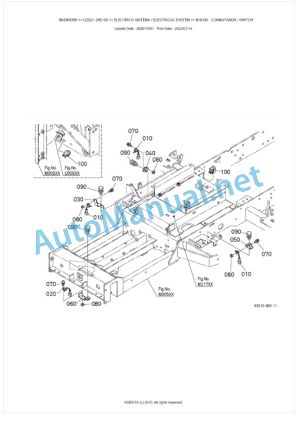 Kubota GZD21-2HD-S5 Parts Manual PDF BKIDK5355 3 Kubota GZD21-2HD-S5 Parts Manual PDF BKIDK5355-3