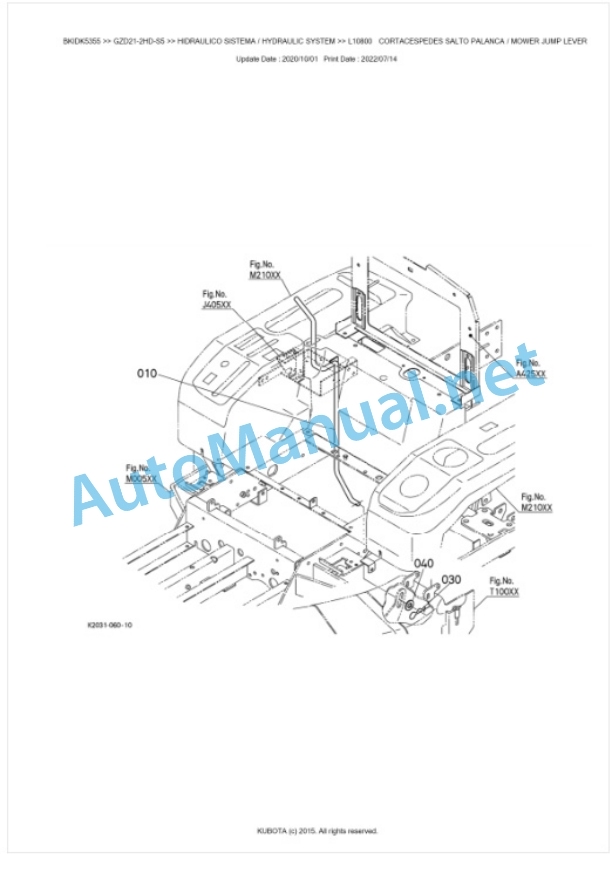 Kubota GZD21-2HD-S5 Parts Manual PDF BKIDK5355 5 Kubota GZD21-2HD-S5 Parts Manual PDF BKIDK5355-5