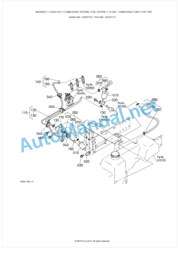 Kubota GZD21-HD Parts Manual PDF BKIDK0527 3 Kubota GZD21-HD Parts Manual PDF BKIDK0527-3