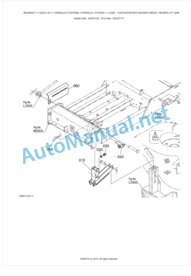 Kubota GZD21-HD Parts Manual PDF BKIDK0527 5 Kubota GZD21-HD Parts Manual PDF BKIDK0527-5