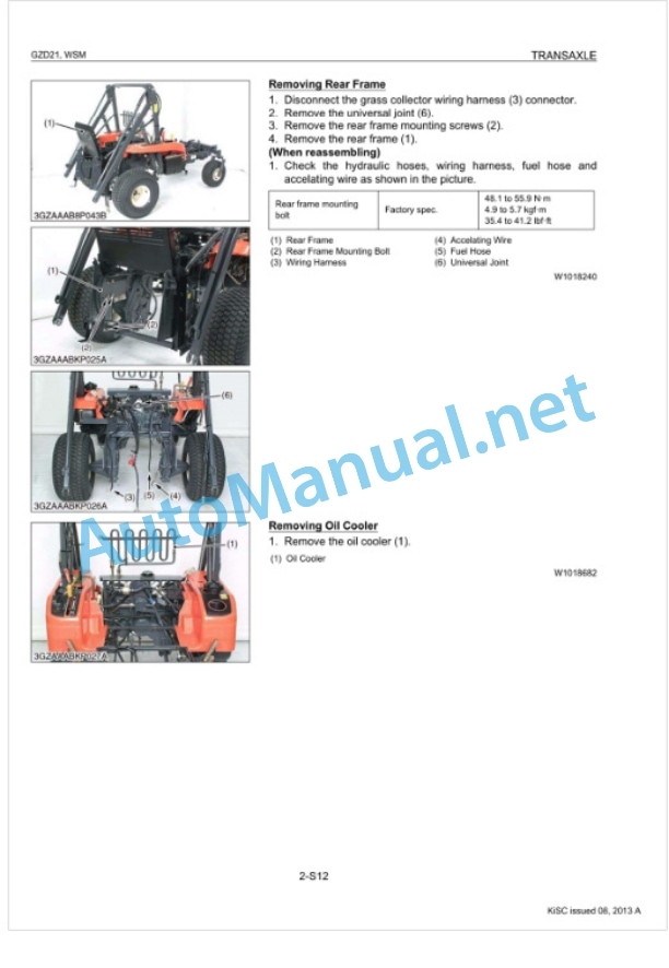 Kubota GZD21 Workshop Manual PDF 4 Kubota GZD21 Workshop Manual PDF-4
