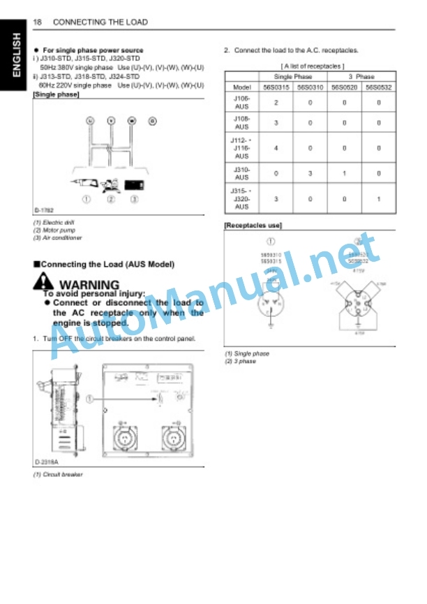 Kubota J106-STD, J107-STD, J108-STD, J110 Operators Manual PDF 3 Kubota J106-STD, J107-STD, J108-STD, J110 Operators Manual PDF - Image 3