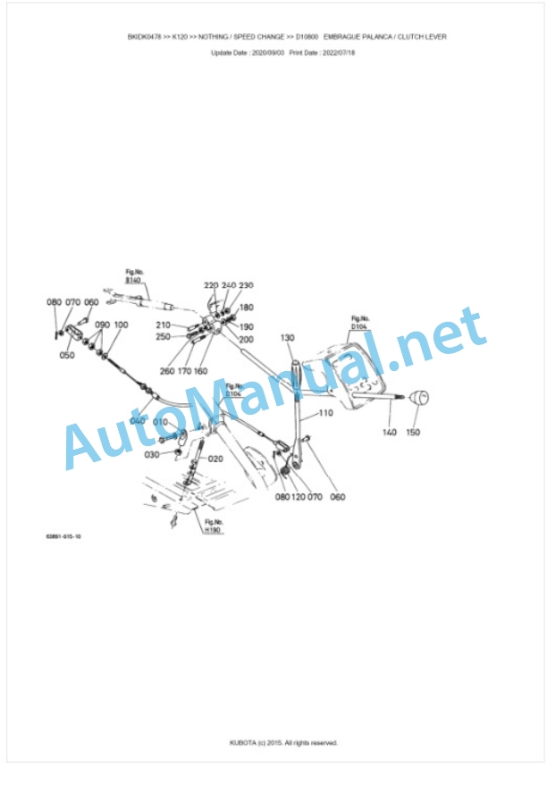 Kubota K120 Parts Manual PDF BKIDK0478 3 Kubota K120 Parts Manual PDF BKIDK0478-3