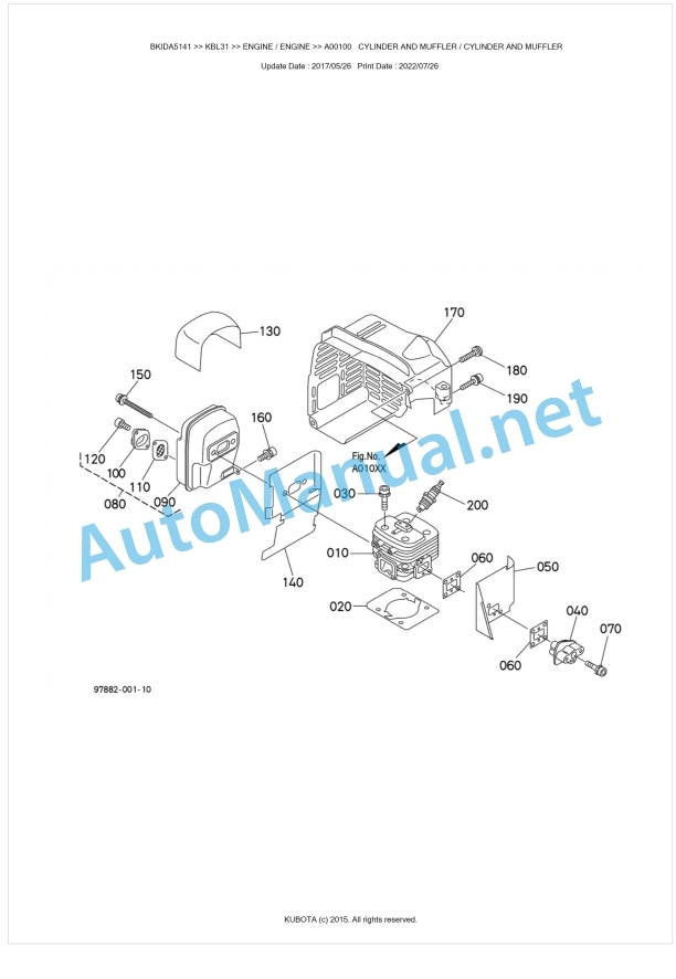 Kubota KBL31 Parts Manual PDF BKIDA5141 1 Kubota KBL31 Parts Manual PDF BKIDA5141