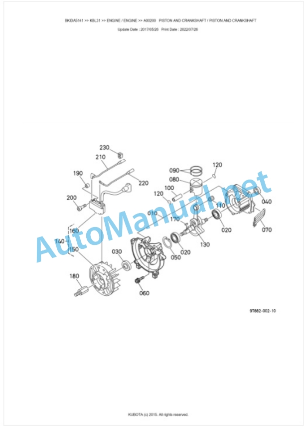 Kubota KBL31 Parts Manual PDF BKIDA5141 2 Kubota KBL31 Parts Manual PDF BKIDA5141-2
