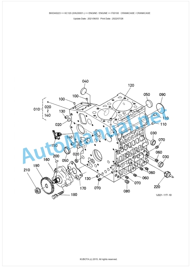 Kubota KC120 Parts Manual PDF BKIDA5223 1 Kubota KC120 Parts Manual PDF BKIDA5223