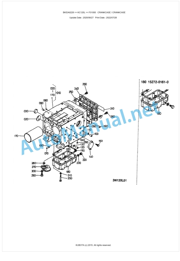 Kubota KC120L Parts Manual PDF BKIDA0226 1 Kubota KC120L Parts Manual PDF BKIDA0226