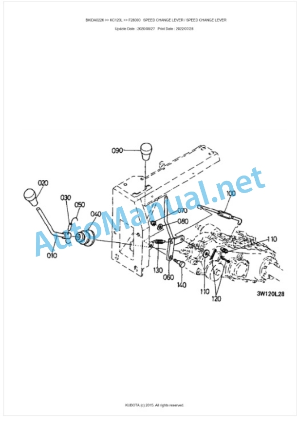 Kubota KC120L Parts Manual PDF BKIDA0226 4 Kubota KC120L Parts Manual PDF BKIDA0226-4