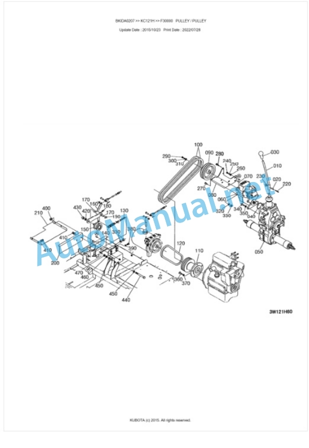 Kubota KC121H Parts Manual PDF BKIDA0207 4 Kubota KC121H Parts Manual PDF BKIDA0207-4
