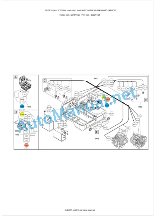Kubota KC250H-4 Parts Manual PDF BKIDE5165 4 Kubota KC250H-4 Parts Manual PDF BKIDE5165-4