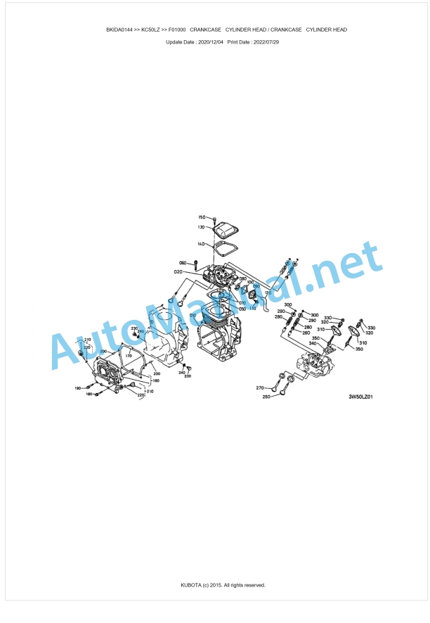 Kubota KC50LZ Parts Manual PDF BKIDA0144 1 Kubota KC50LZ Parts Manual PDF BKIDA0144