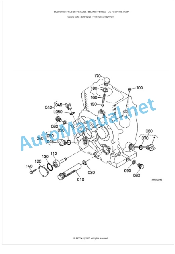 Kubota KC51D Parts Manual PDF BKIDA0408 2 Kubota KC51D Parts Manual PDF BKIDA0408-2