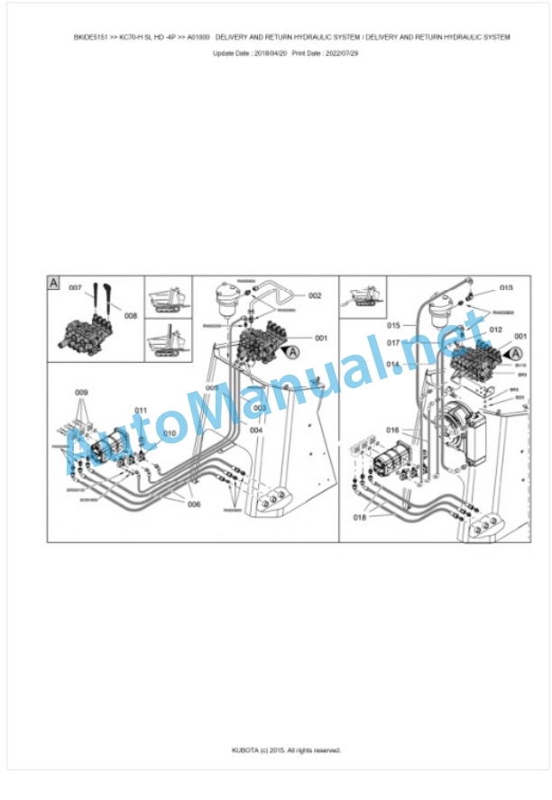Kubota KC70-H SL HD -4P Parts Manual PDF BKIDE5151 3 Kubota KC70-H SL HD -4P Parts Manual PDF BKIDE5151-3