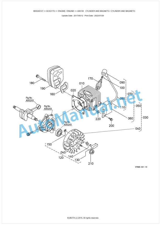 Kubota KCS31TS Parts Manual PDF BKIDA5137 1 Kubota KCS31TS Parts Manual PDF BKIDA5137