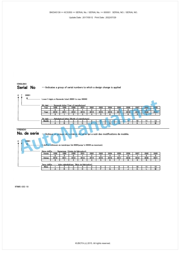 Kubota KCS35S Parts Manual PDF BKIDA5139 1 Kubota KCS35S Parts Manual PDF BKIDA5139