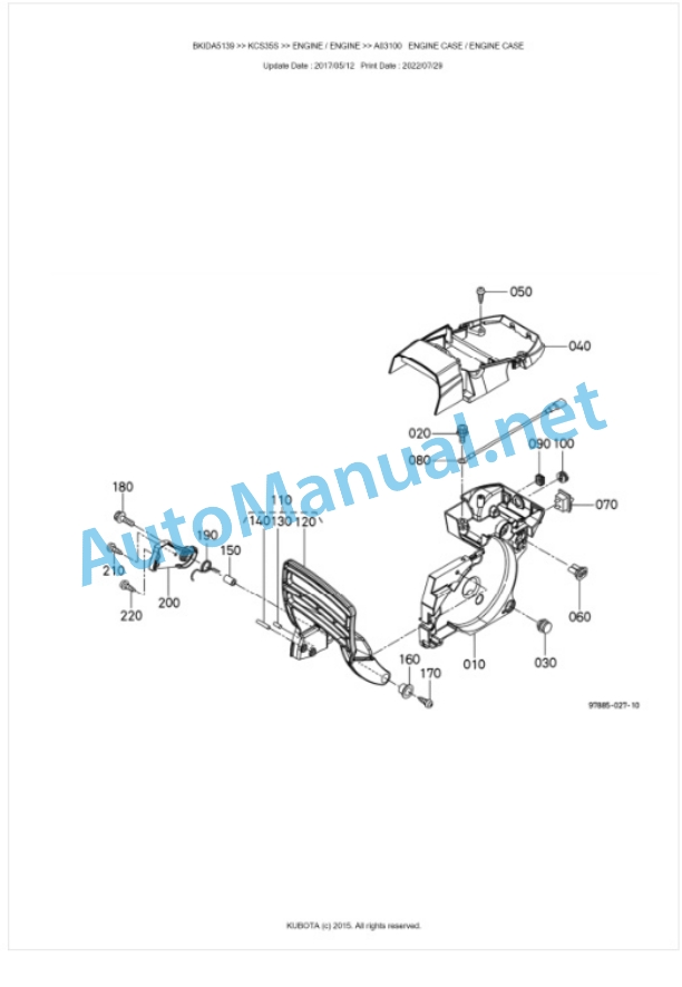 Kubota KCS35S Parts Manual PDF BKIDA5139 4 Kubota KCS35S Parts Manual PDF BKIDA5139-4