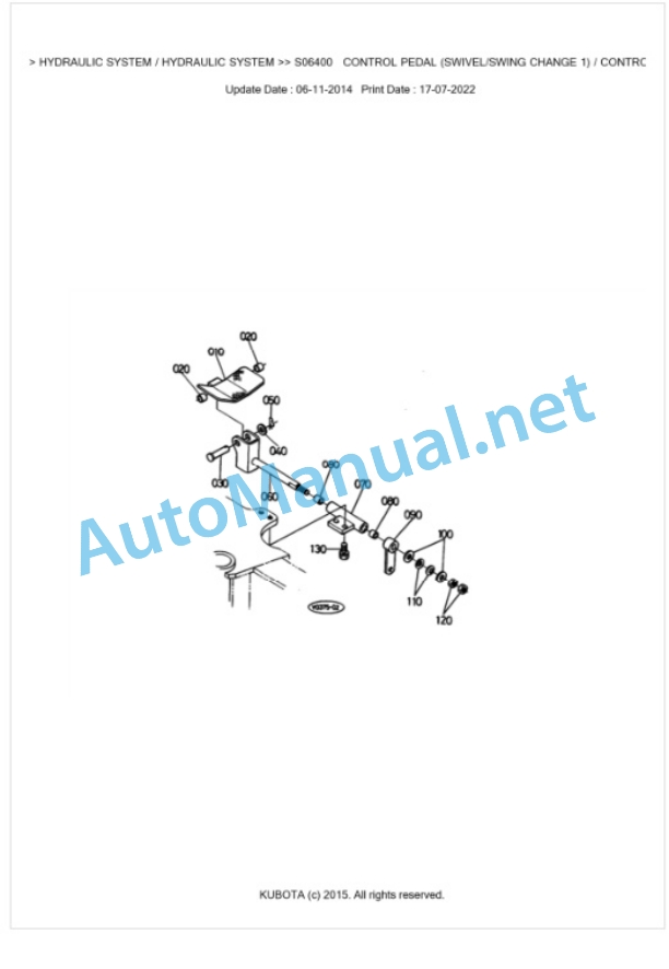 Kubota KH-41EXP. Parts Manual PDF BKIDK0181 3 Kubota KH-41EXP. Parts Manual PDF BKIDK0181-3