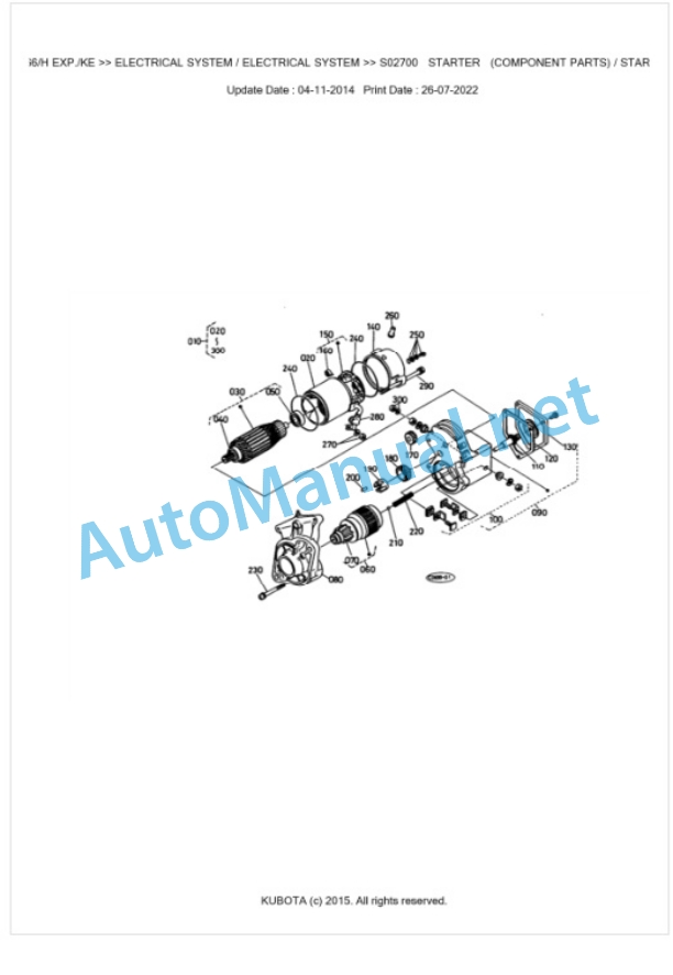 Kubota KH-66(H)EXP.(KE) Parts Manual PDF BKIDK0176 2 Kubota KH-66(H)EXP.(KE) Parts Manual PDF BKIDK0176-2