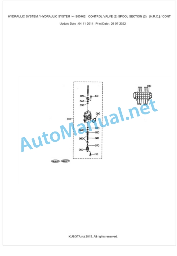 Kubota KH-66(H)EXP.(KE) Parts Manual PDF BKIDK0176 3 Kubota KH-66(H)EXP.(KE) Parts Manual PDF BKIDK0176-3