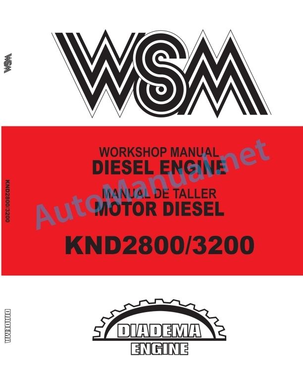 Kubota KND2800, KND3200 Diesel Engine Workshop Manual PDF