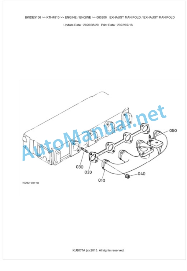 Kubota KTH4815 Parts Manual PDF BKIDE5156 2 Kubota KTH4815 Parts Manual PDF BKIDE5156-2