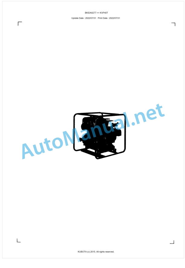 Kubota KVP40T Parts Manual PDF BKIDA0127 1 Kubota KVP40T Parts Manual PDF BKIDA0127