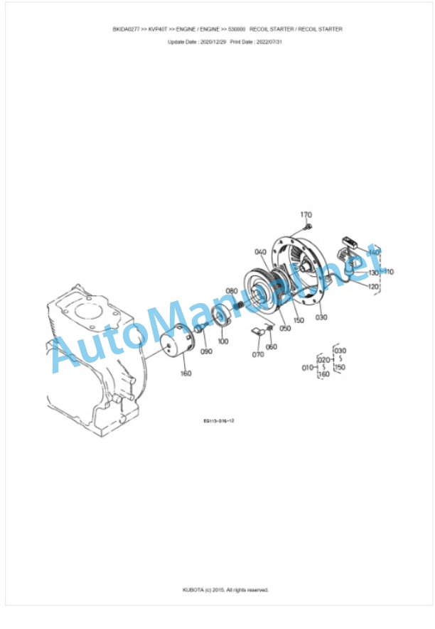 Kubota KVP40T Parts Manual PDF BKIDA0127 4 Kubota KVP40T Parts Manual PDF BKIDA0127-4
