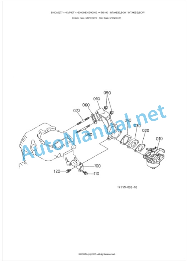 Kubota KVP40T Parts Manual PDF BKIDA0127 5 Kubota KVP40T Parts Manual PDF BKIDA0127-5