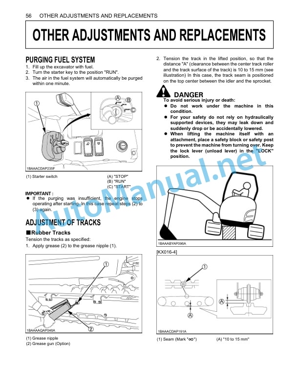 Kubota KX016-4, KX018-4 Excavator Operators Manual PDF 5 Kubota KX016-4, KX018-4 Excavator Operators Manual PDF - Image 5