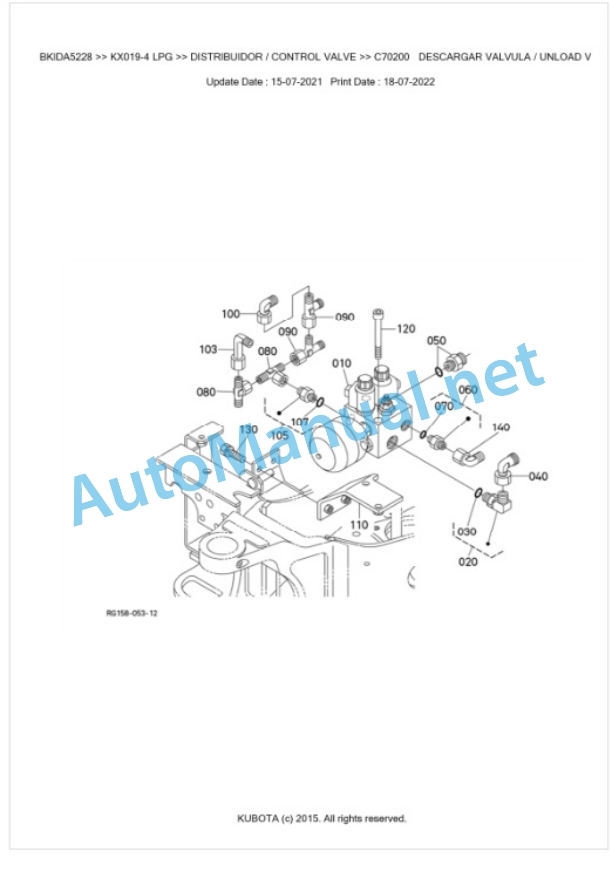 Kubota KX019-4 LPG.pdf Parts Manual PDF BKIDA5228 3 Kubota KX019-4 LPG.pdf Parts Manual PDF BKIDA5228-3