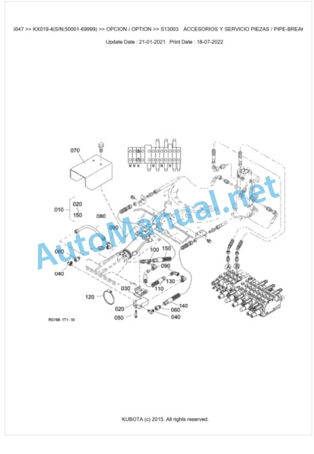Kubota KX019-4 Parts Manual PDF BKIDA5047 5 Kubota KX019-4 Parts Manual PDF BKIDA5047-5