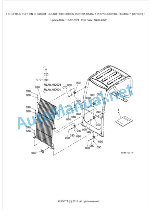 Kubota KX037-4 Parts Manual PDF BKIDA5182 5 Kubota KX037-4 Parts Manual PDF BKIDA5182-5