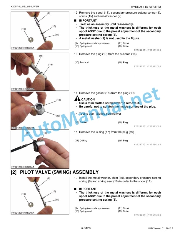 Kubota KX057, U55, U55-4 Excavator Workshop Manual PDF 4 Kubota KX057, U55, U55-4 Excavator Workshop Manual PDF-4
