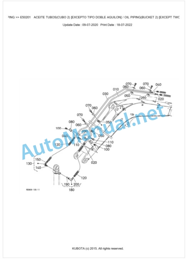 Kubota KX080-3 Parts Manual PDF BIKIDK0643 4 Kubota KX080-3 Parts Manual PDF BIKIDK0643-4