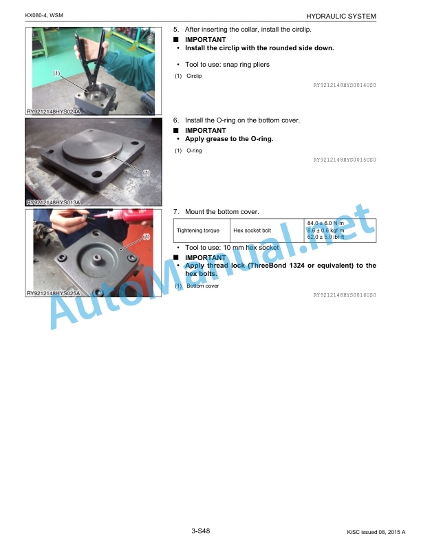 Kubota KX080-4 Excavator Workshop Manual PDF 3 Kubota KX080-4 Excavator Workshop Manual PDF-3