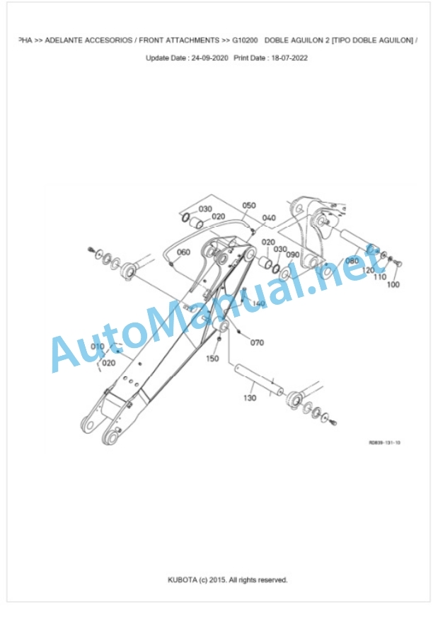 Kubota KX080-4ALPHA Parts Manual PDF BIKIDK5161 5 Kubota KX080-4ALPHA Parts Manual PDF BIKIDK5161-5