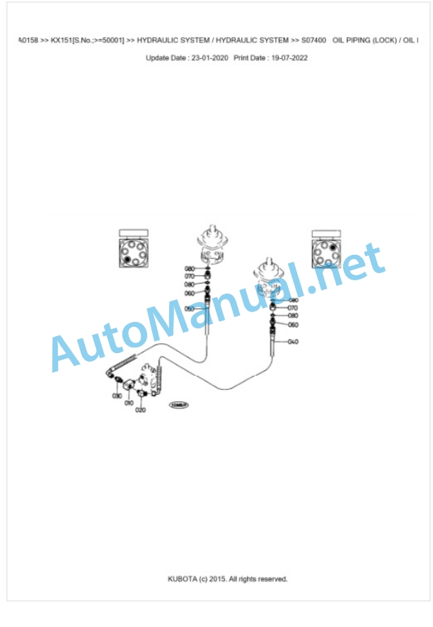 Kubota KX151 Parts Manual PDF BKIDA0158 4 Kubota KX151 Parts Manual PDF BKIDA0158-4