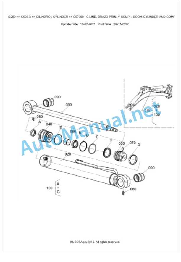 Kubota KX36-3 Parts Manual PDF BKIDA0289 4 Kubota KX36-3 Parts Manual PDF BKIDA0289-4