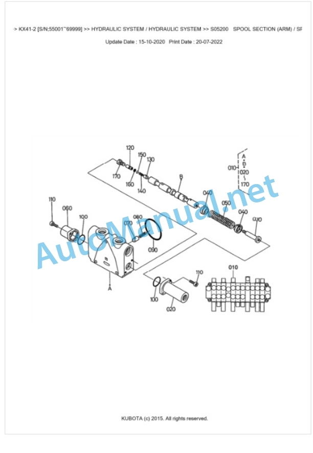 Kubota KX41-2 Parts Manual PDF BKIDK0211 3 Kubota KX41-2 Parts Manual PDF BKIDK0211-3