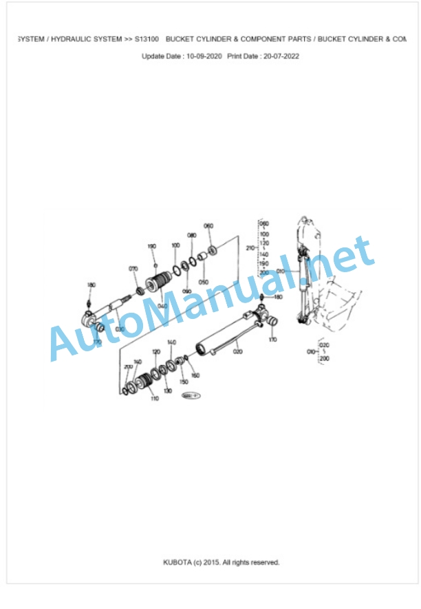 Kubota KX41(H) Parts Manual PDF BKIDA0160 5 Kubota KX41(H) Parts Manual PDF BKIDA0160-5
