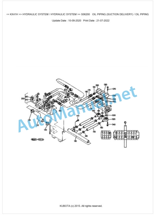 Kubota KX41H Parts Manual PDF BKIDK0187 4 Kubota KX41H Parts Manual PDF BKIDK0187-4