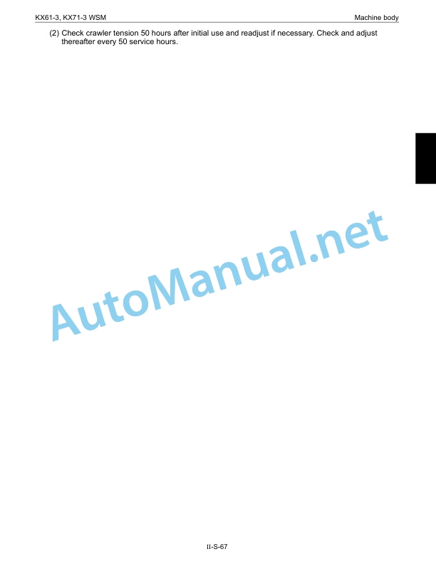 Kubota KX61-3, KX71-3 Service Chapter Excavator Workshop Manual PDF 2 Kubota KX61-3, KX71-3 Service Chapter Excavator Workshop Manual PDF-2