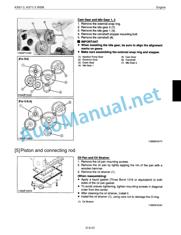 Kubota KX61-3, KX71-3 Service Chapter Excavator Workshop Manual PDF 3 Kubota KX61-3, KX71-3 Service Chapter Excavator Workshop Manual PDF-3