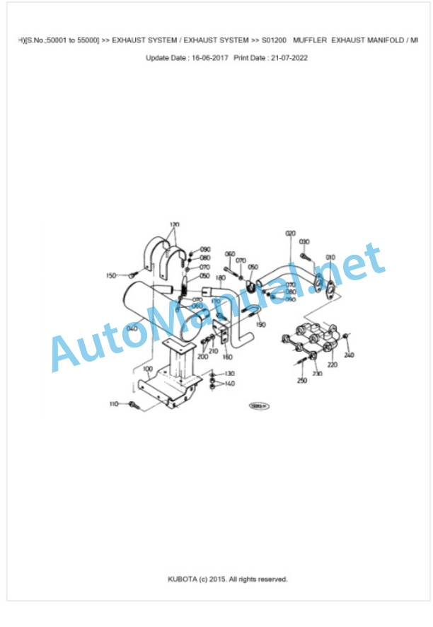 Kubota KX61(H) Parts Manual PDF BKIDA0161-2