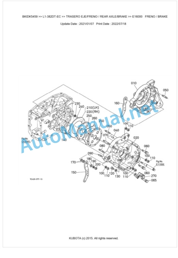 Kubota L1-382DT-EC Parts Manual PDF BKIDK5459 4 Kubota L1-382DT-EC Parts Manual PDF BKIDK5459-4