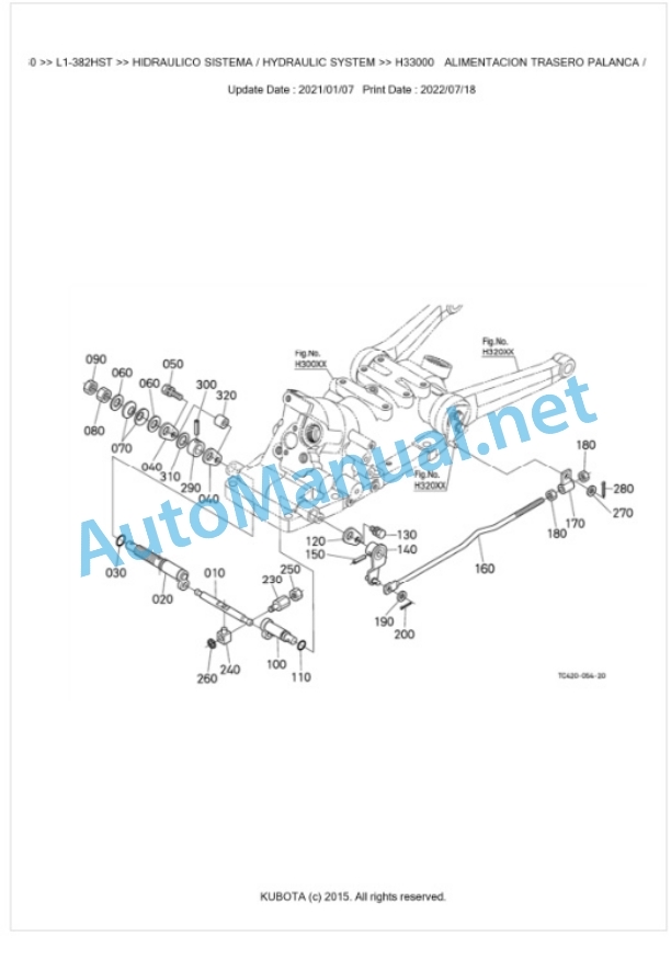 Kubota L1-382HST Parts Manual PDF BKIDK5460 5 Kubota L1-382HST Parts Manual PDF BKIDK5460-5