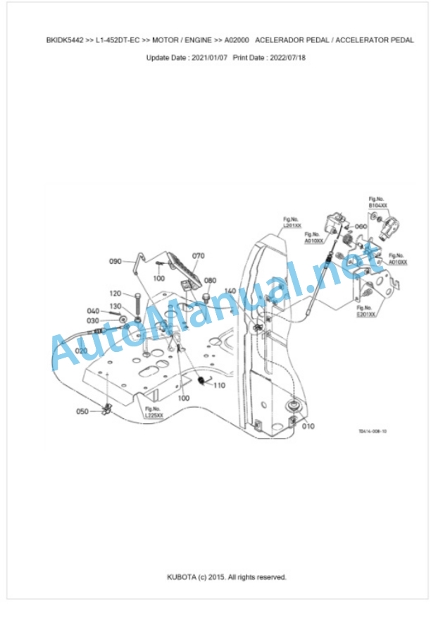 Kubota L1-452DT-EC, L2-452DT-EC Parts Manual PDF BKIDK5442 2 Kubota L1-452DT-EC, L2-452DT-EC Parts Manual PDF BKIDK5442-2